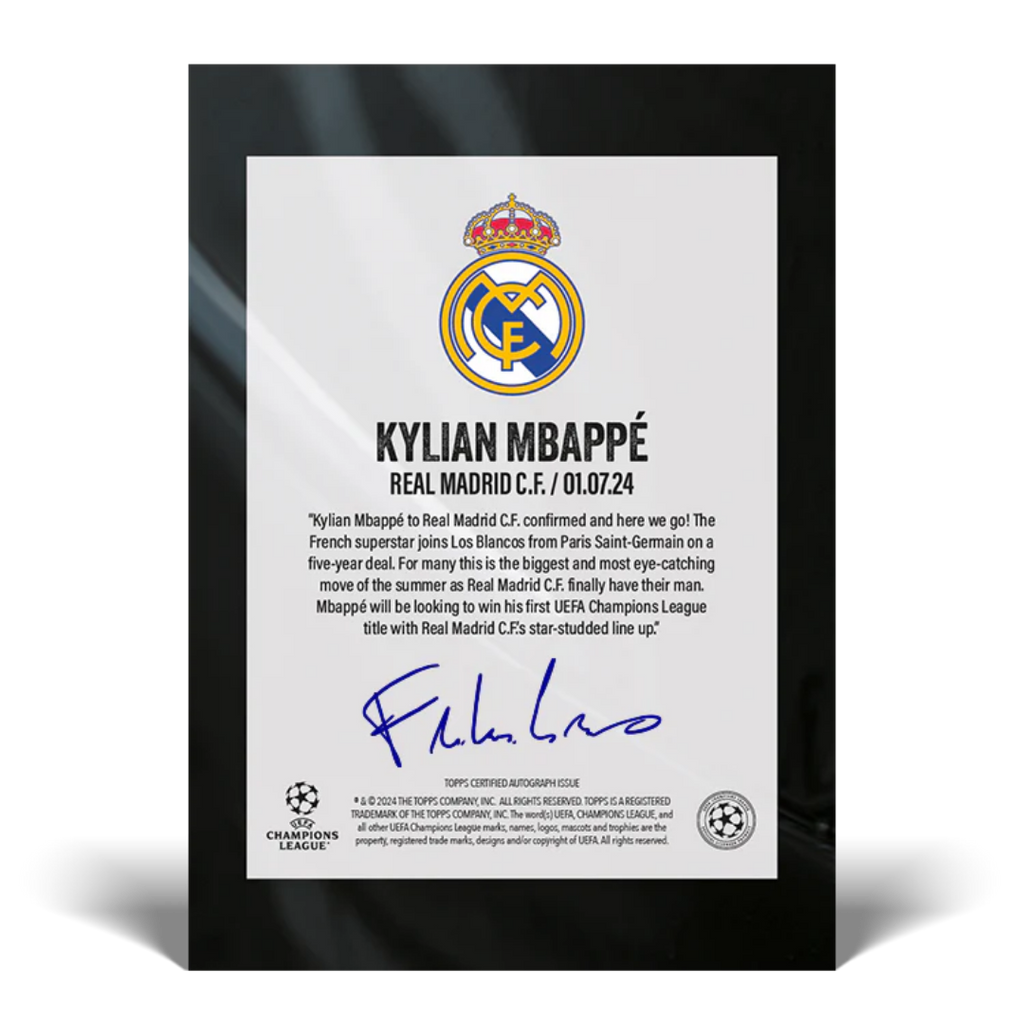 Topps UEFA Club Competitions Summer Signings 2024 by Fabrizio Romano: Here we go