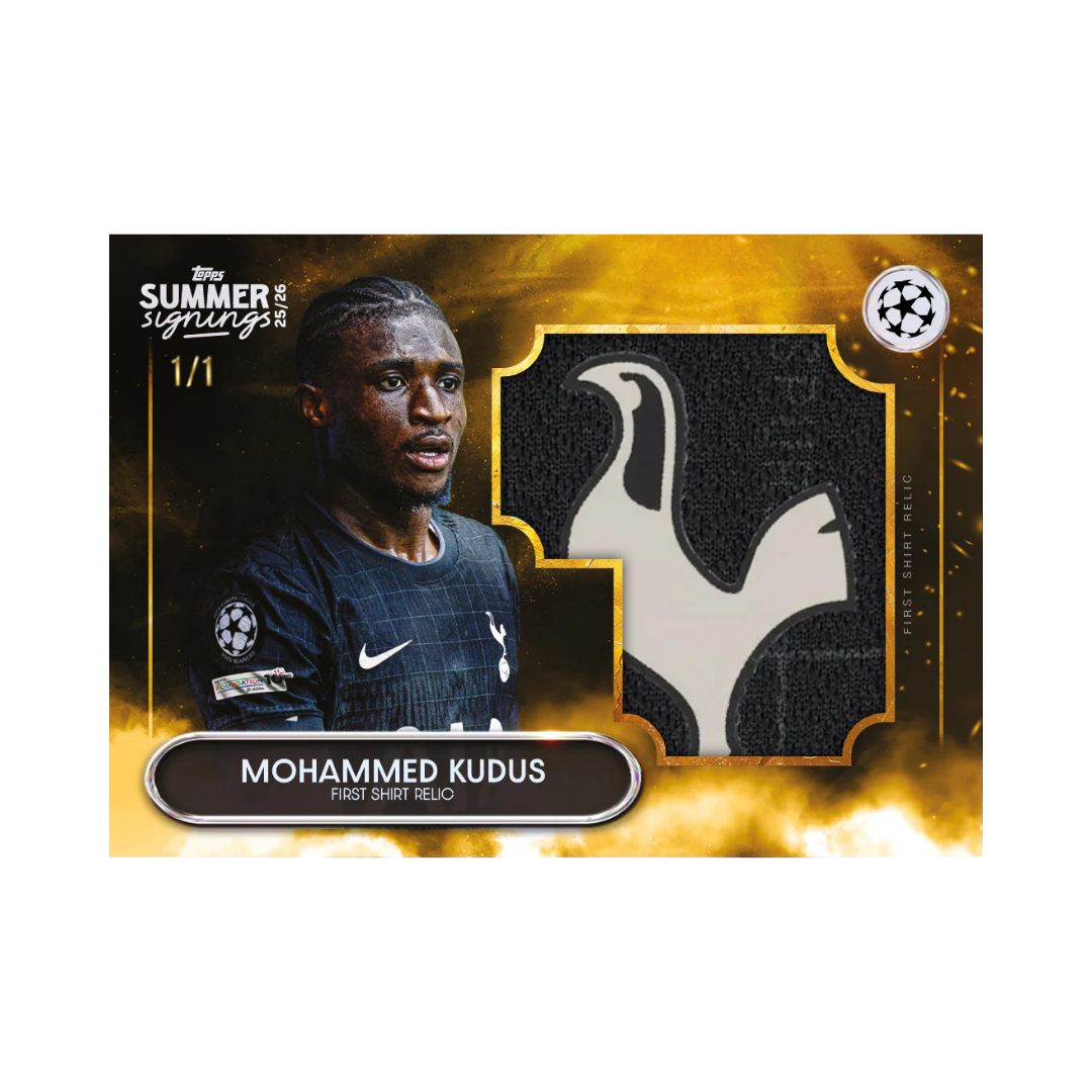 Topps UEFA Club Competitions Summer Signings 2025